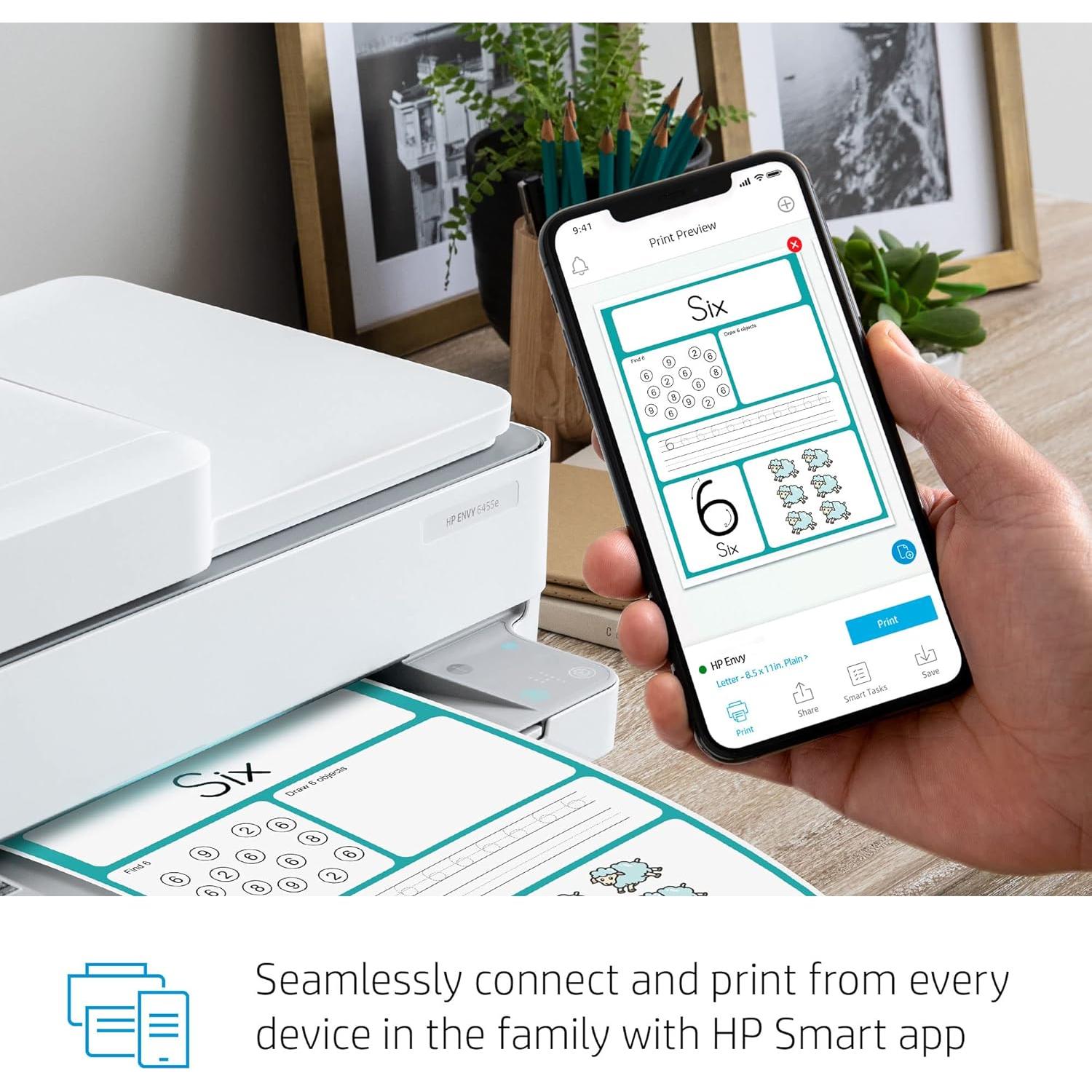 Impresora Inalámbrica HP ENVY 6455e Todo-en-Uno Color