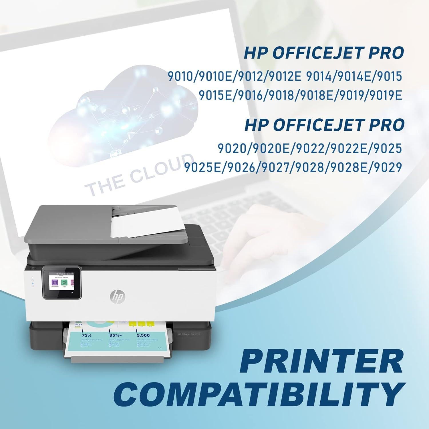 Cartuchos de Tinta 962XL ESTON Combo Pack para HP OfficeJet Pro