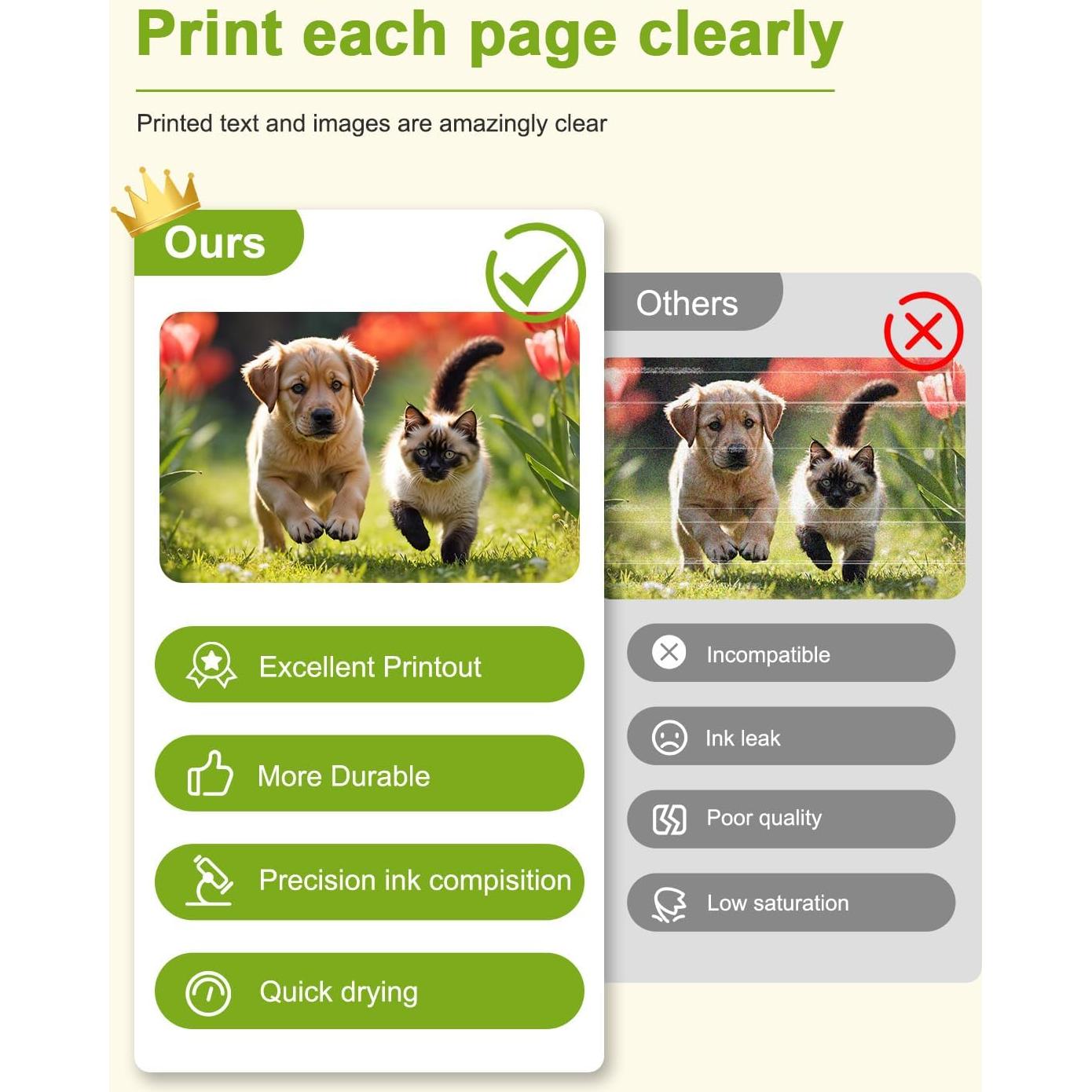 Cartuchos de Tinta 962XL Mooxrbog - Alto Rendimiento 4 Piezas