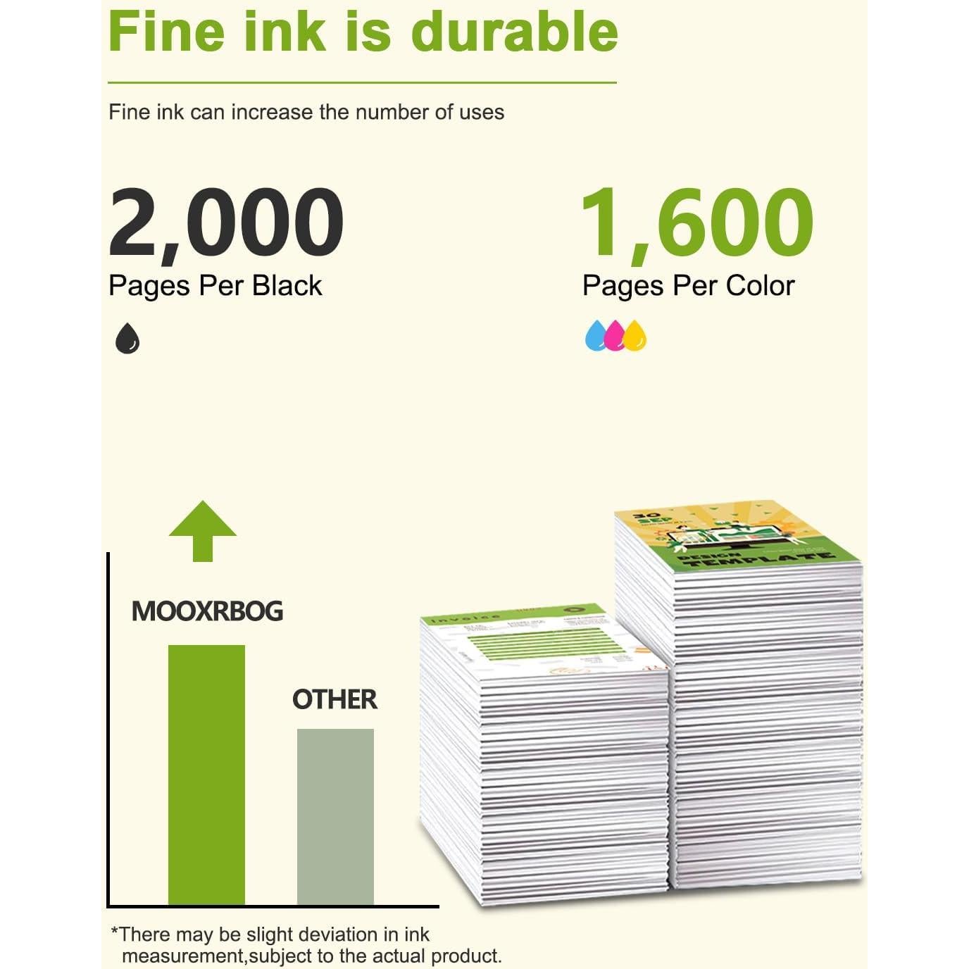 Cartuchos de Tinta 962XL Mooxrbog - Paquete de 5 (2 Negro, 1 Cian, 1 Magenta, 1 Amarillo)