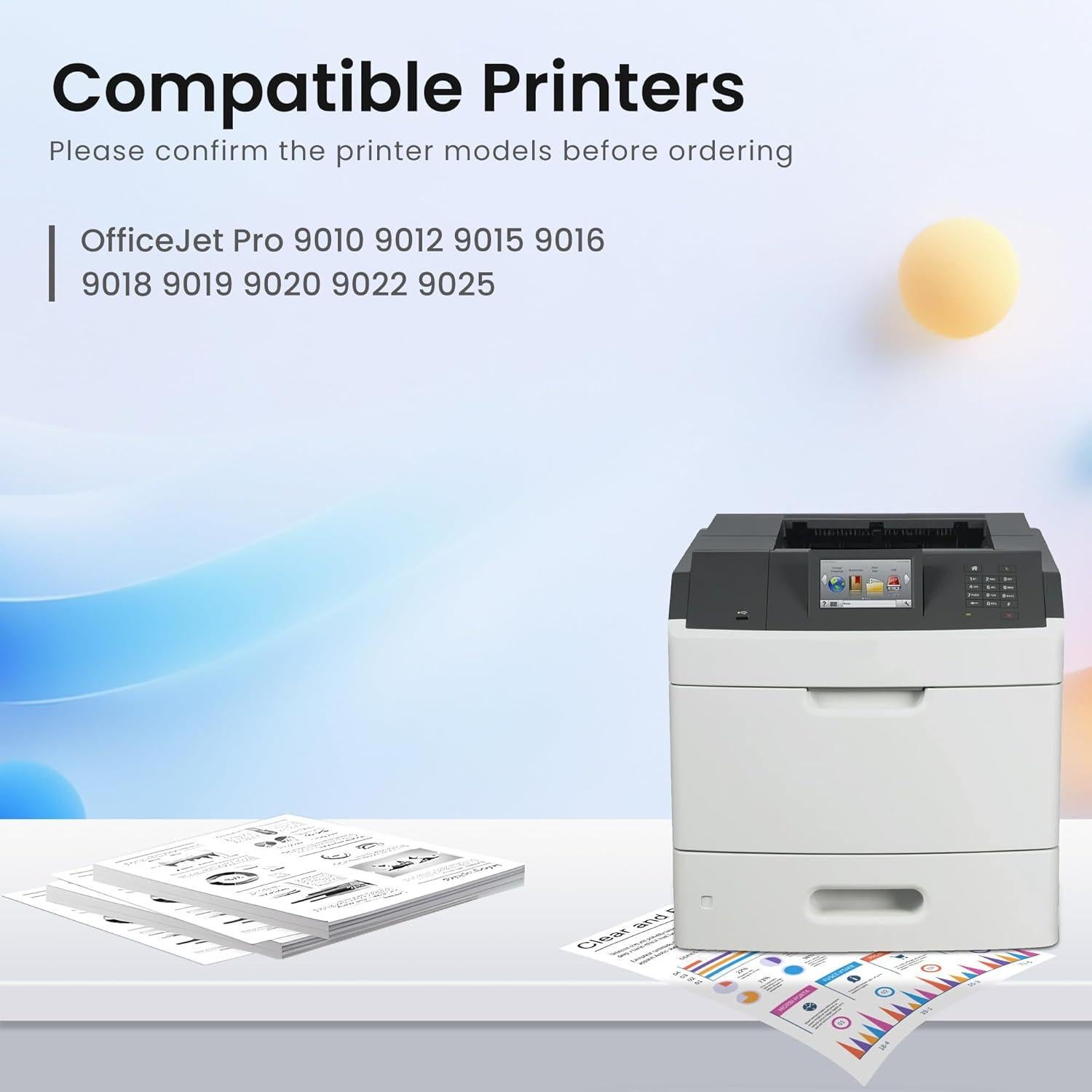 Cartucho de Tinta GREENBOX 962 XL Reemplazo para HP OfficeJet Pro