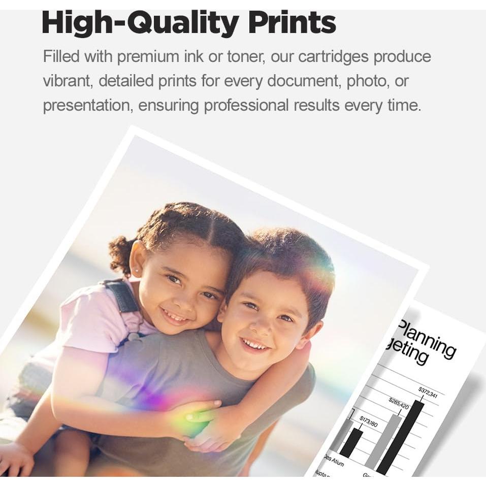 Cartucho de tinta remanufacturado LD 962XL Negro 2-Pack para HP