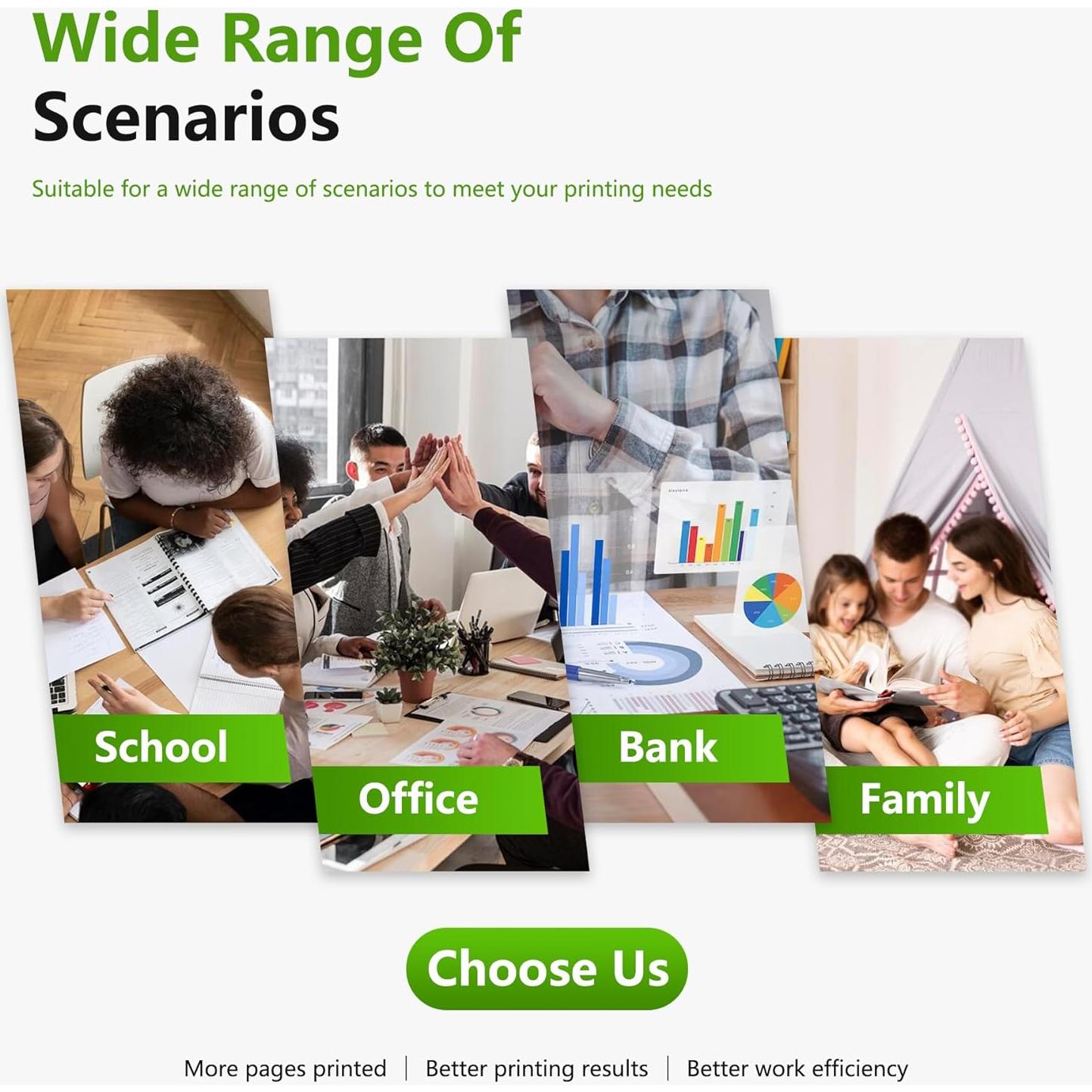 Cartuchos de tinta 962XL PikBey - Paquete de 5 (2 Negro, 1 Cian, 1 Magenta, 1 Amarillo)