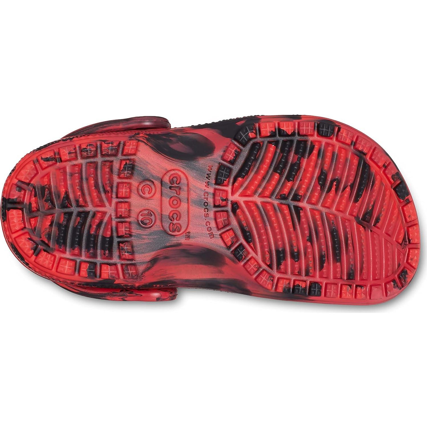 Zuecos Clásicos Crocs Tie-Dye Niños 8 Pimienta/Negro