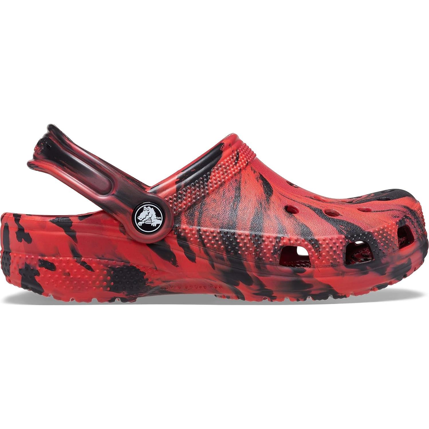 Zuecos Clásicos Crocs Tie-Dye Niños 8 Pimienta/Negro