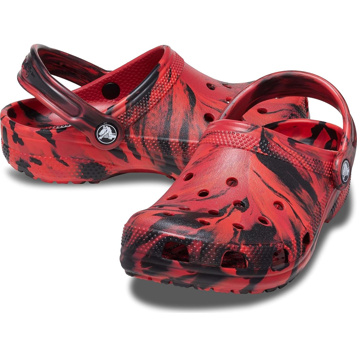 Zuecos Clásicos Crocs Tie-Dye Niños 8 Pimienta/Negro