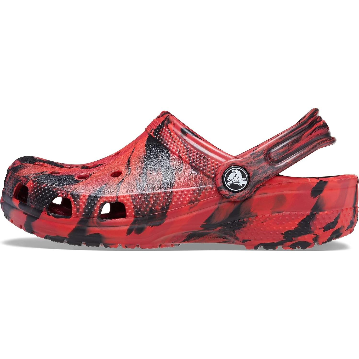 Zuecos Clásicos Crocs Tie-Dye Niños 8 Pimienta/Negro