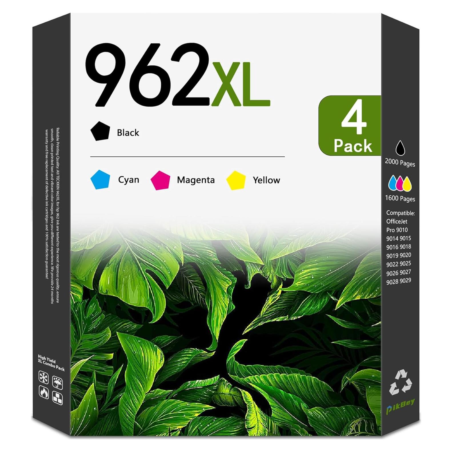 Paquete de cartuchos de tinta 962XL PikBey para HP OfficeJet Pro