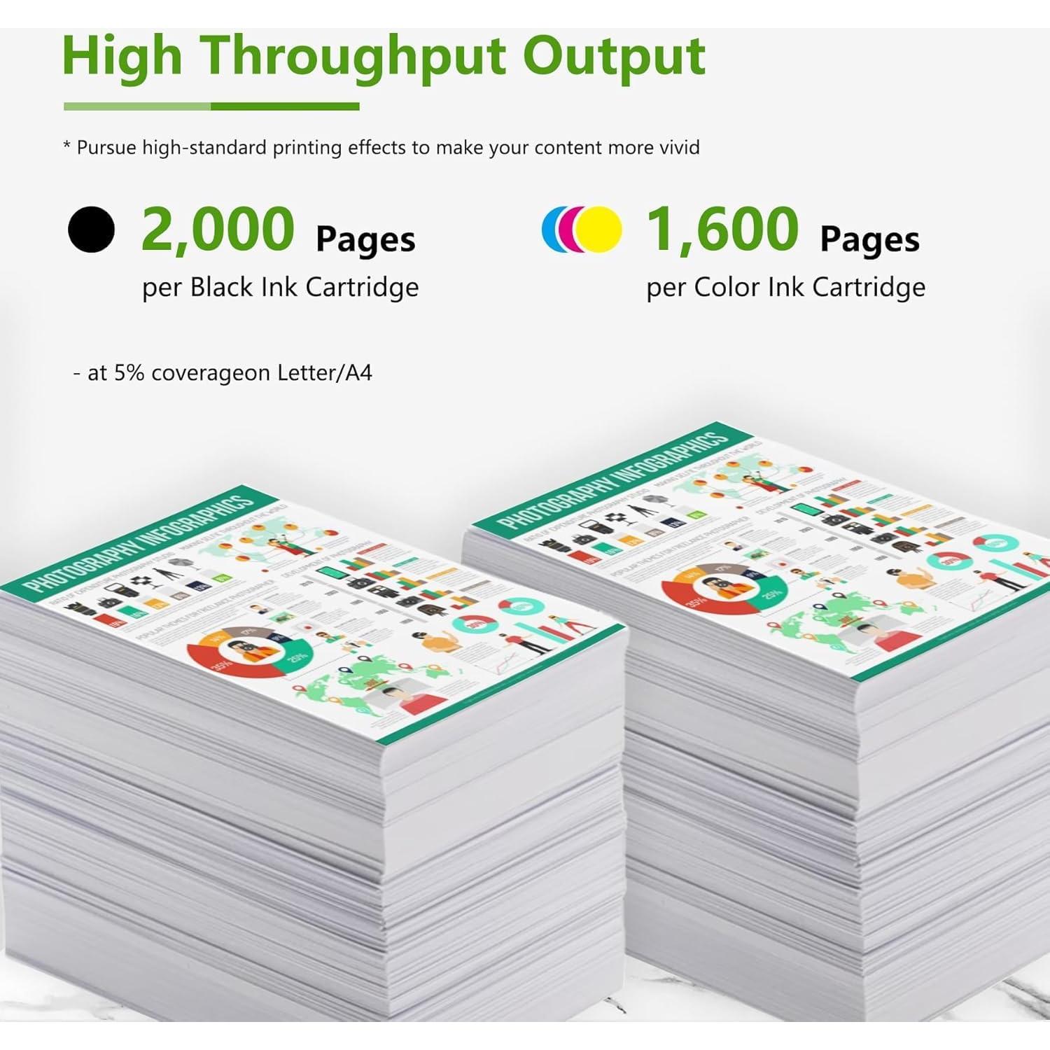 Paquete de cartuchos de tinta 962XL PikBey para HP OfficeJet Pro