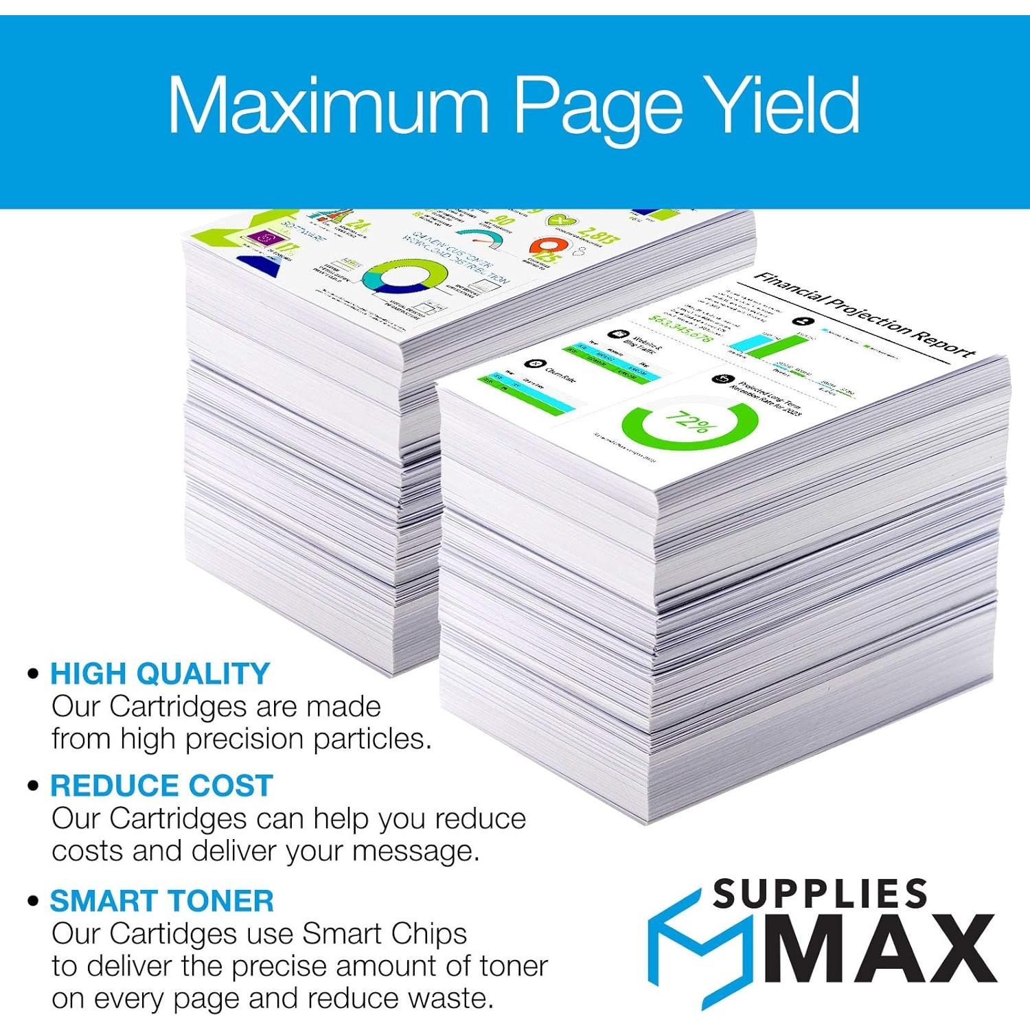 Tinta Negra Remanufacturada SuppliesMAX 962XL para HP OfficeJet Pro