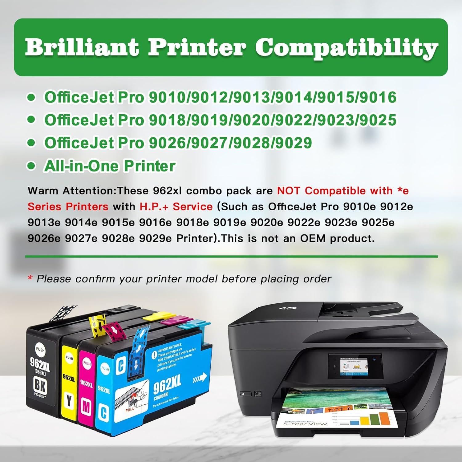 Cartuchos de Tinta GREENARK 962XL para HP OfficeJet Pro