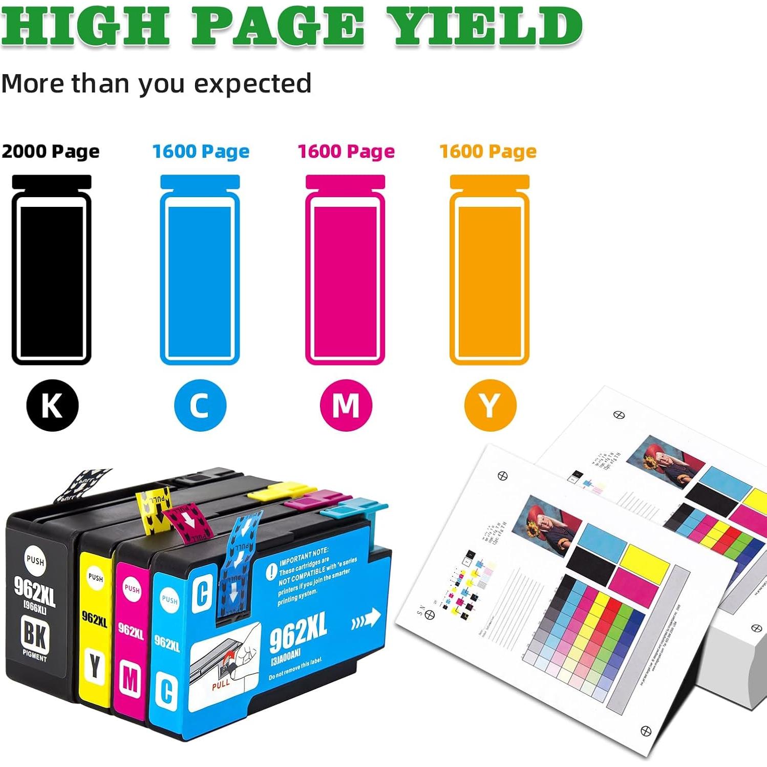 Cartuchos de Tinta GREENARK 962XL para HP OfficeJet Pro