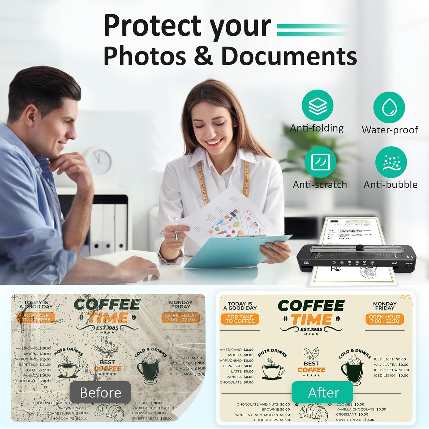 Máquina de Laminado A3 Raycial 33 cm Frío y Térmico 50 Hojas