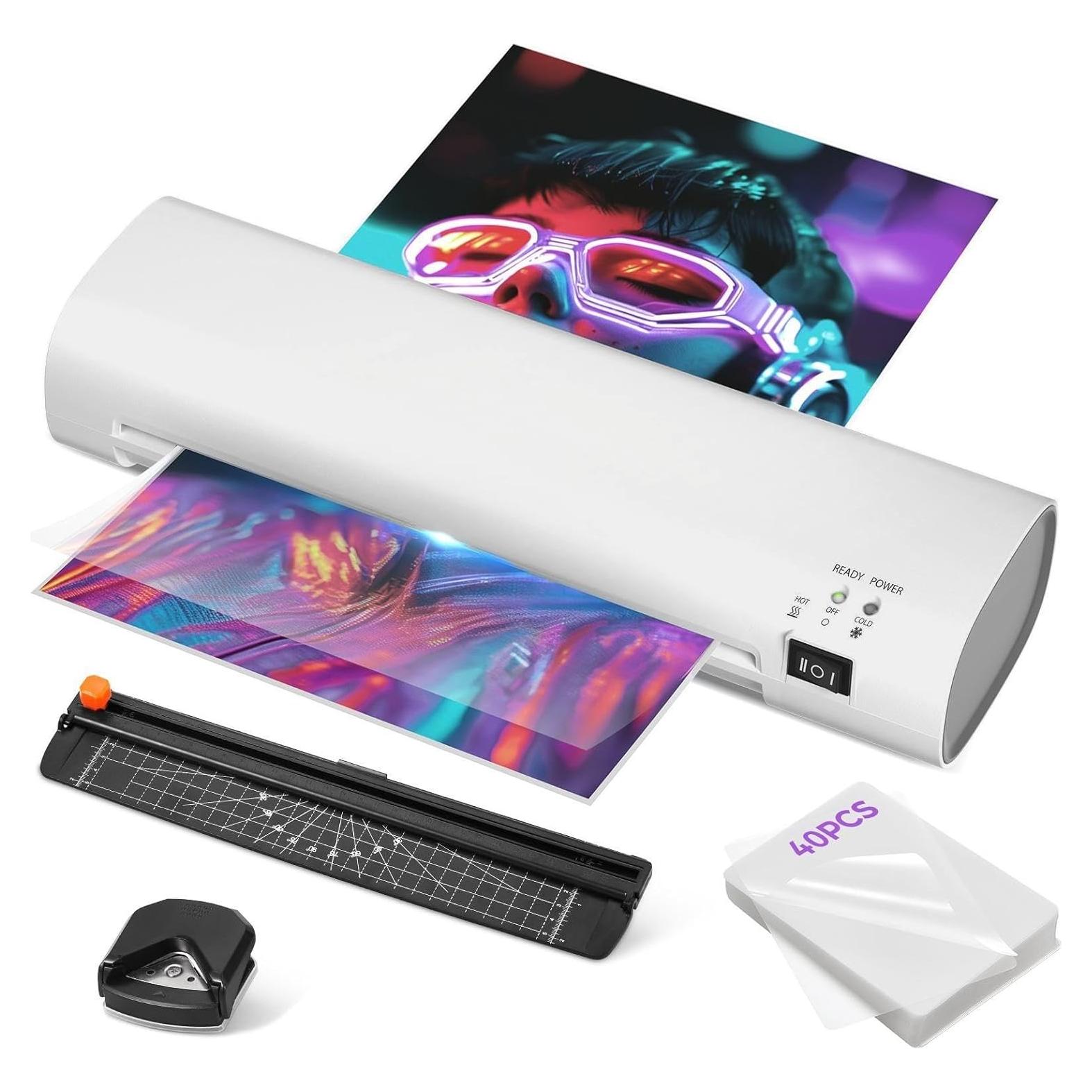 Máquina de Laminado Térmica 4-en-1 Ibzdi A4 40 Hojas Gris Titanio