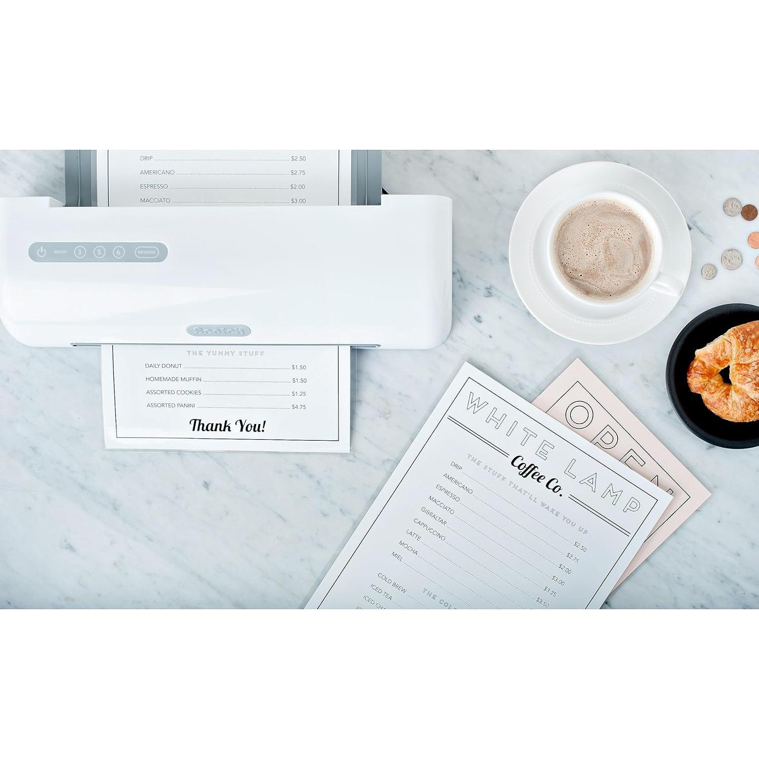 Bolsas de Laminado Térmico Scotch 50 Unidades Carta 22.6x28.9cm