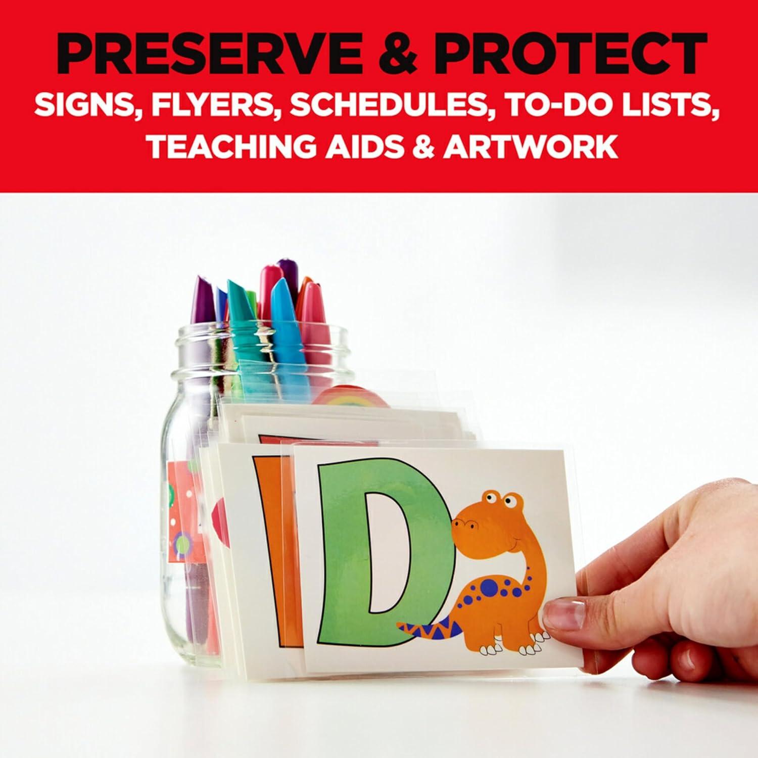 Bolsas de Laminado Térmico Scotch 50 Unidades Carta 22.6x28.9cm