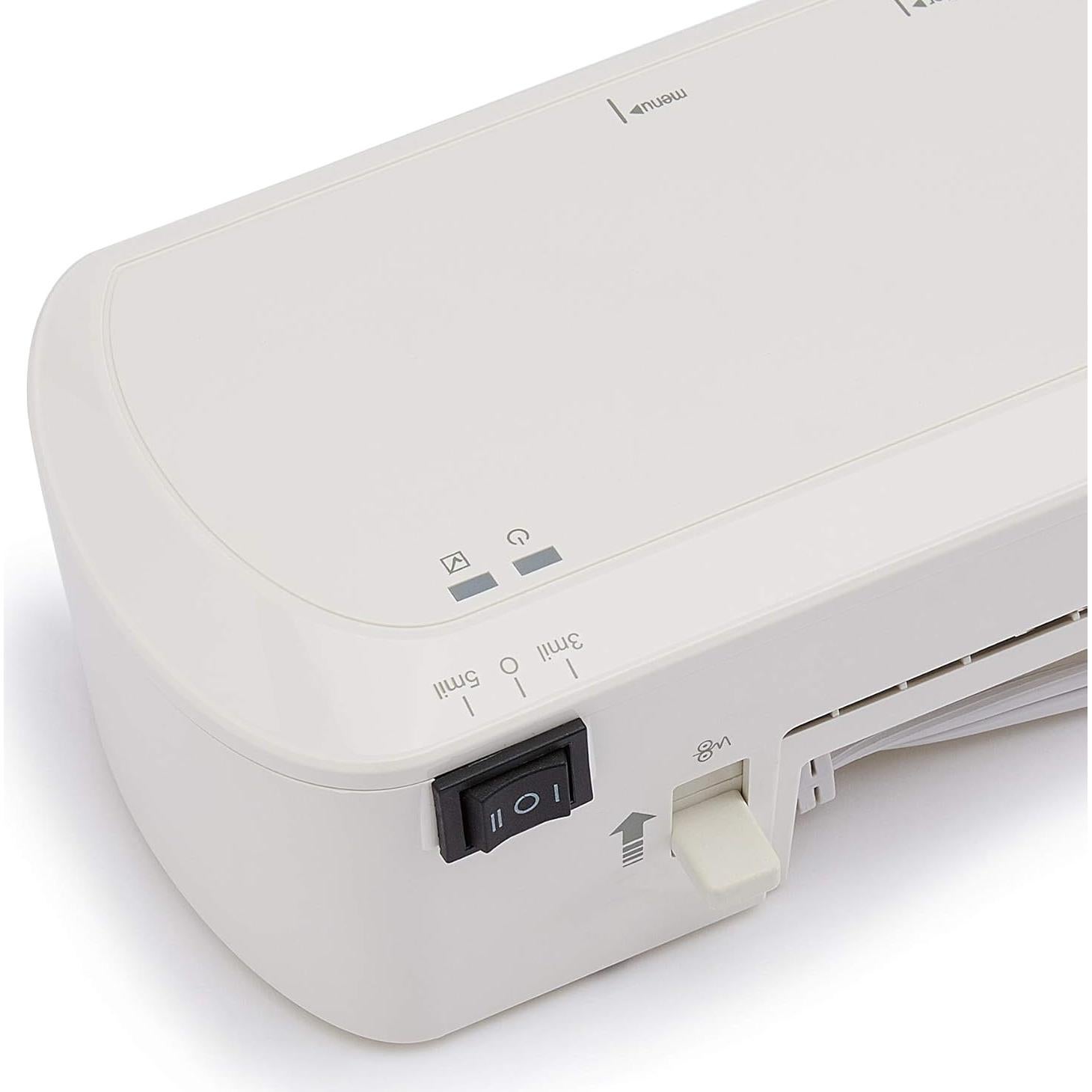 Laminadora Térmica Amazon Basics 30.48 cm Blanca con Fundas