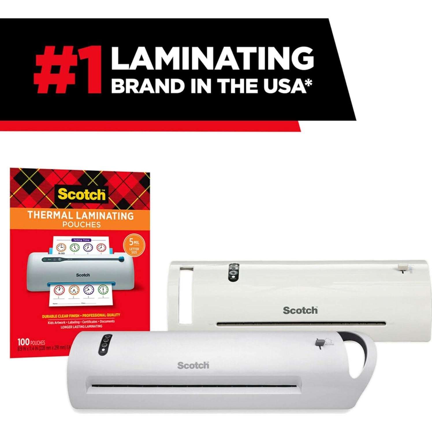 Paquete de 110 Bolsas de Laminado Térmico 3M - 6 Tamaños