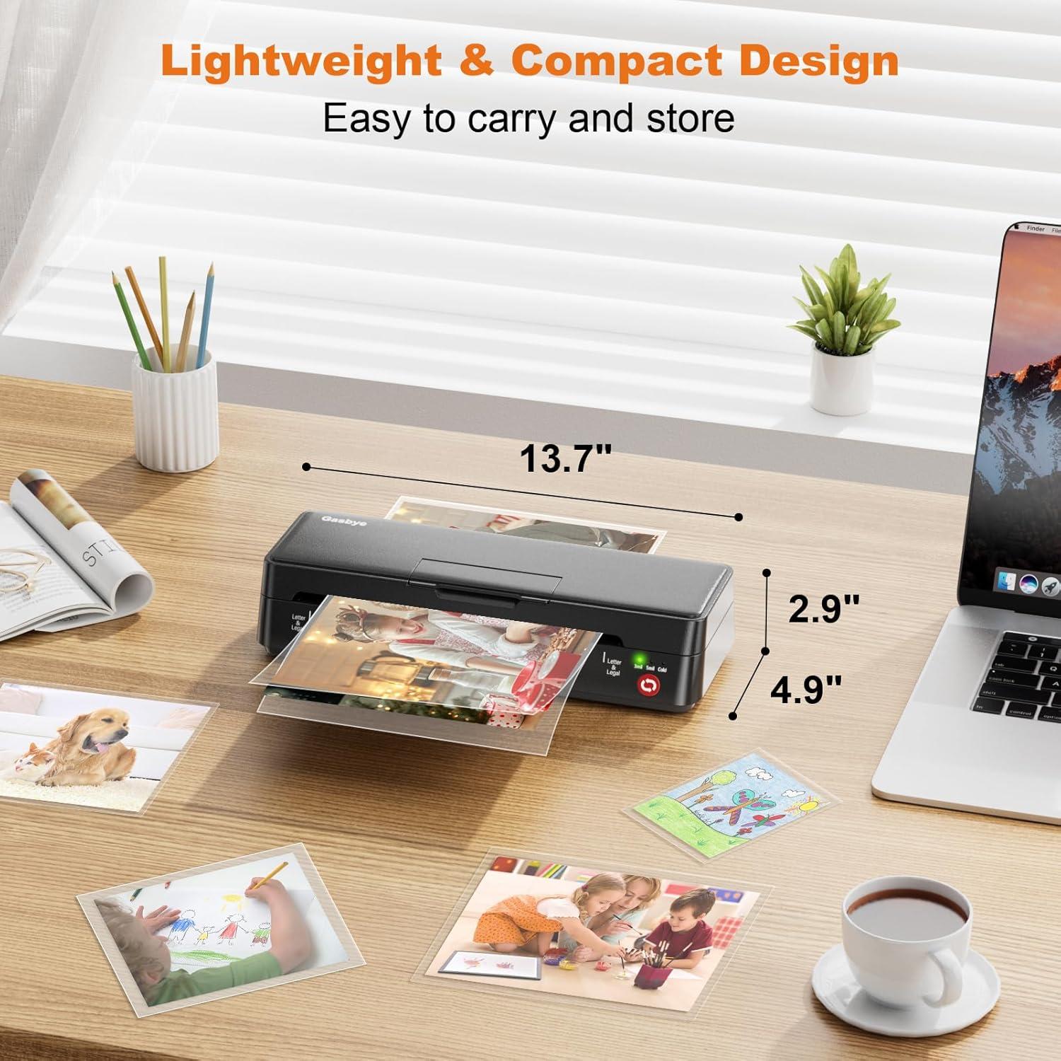 Laminadora Térmica Gasbye OL189 9 Pulgadas + 5 Fundas