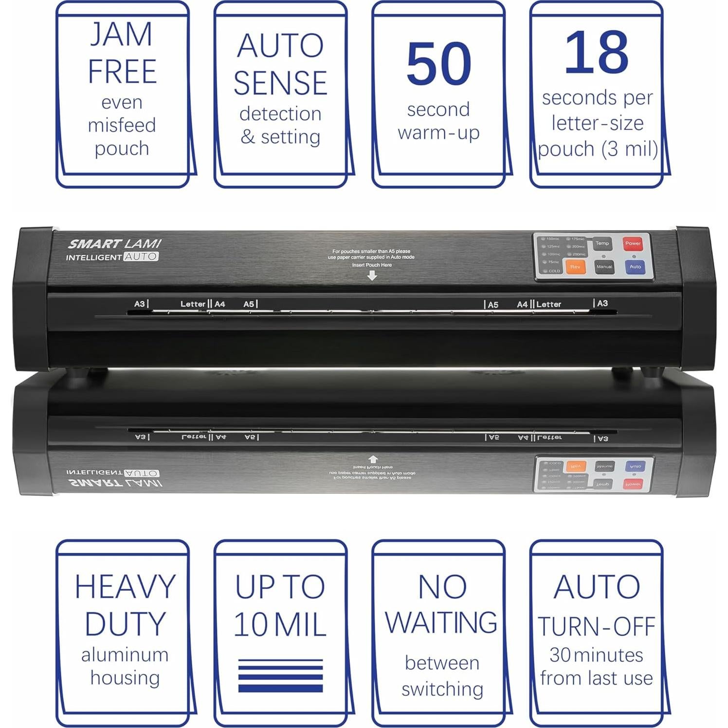 Laminadora Térmica SINCHI C435H 33 cm Auto Sense 3-10 mil