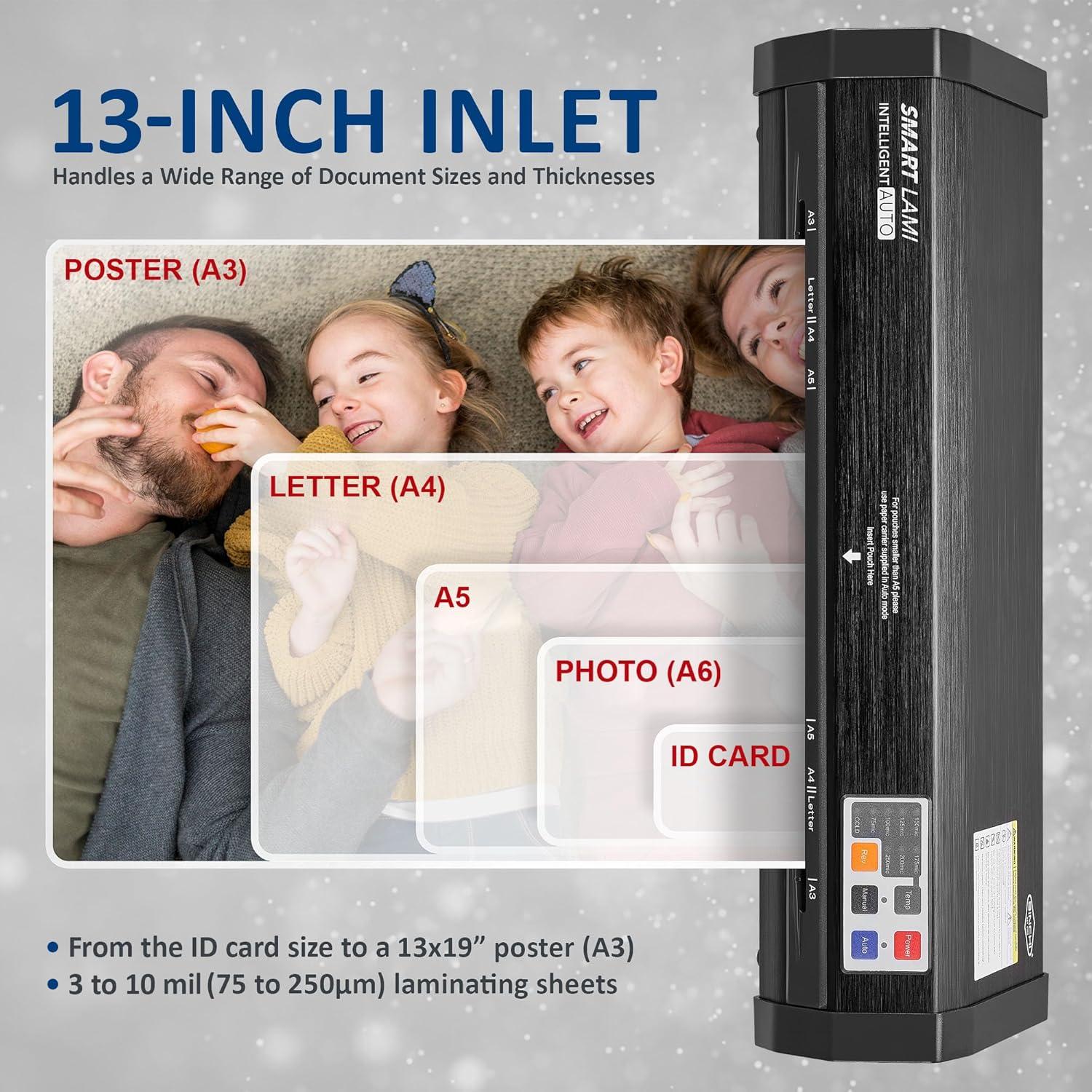 Laminadora Térmica SINCHI C435H 33 cm Auto Sense 3-10 mil