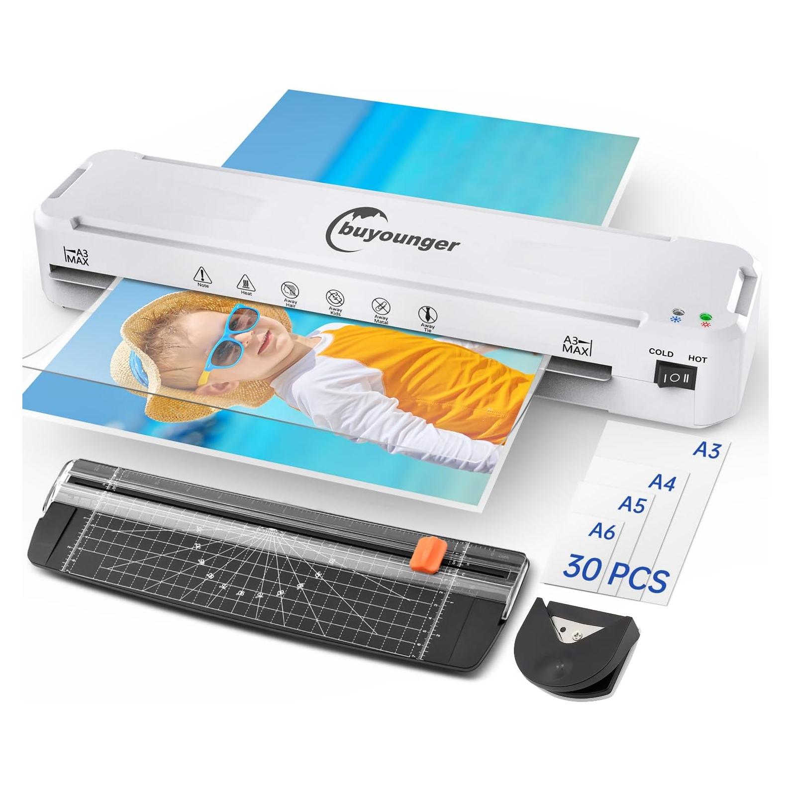 Máquina de Laminado A3 Buyounger 13 Pulgadas Calentamiento Rápido