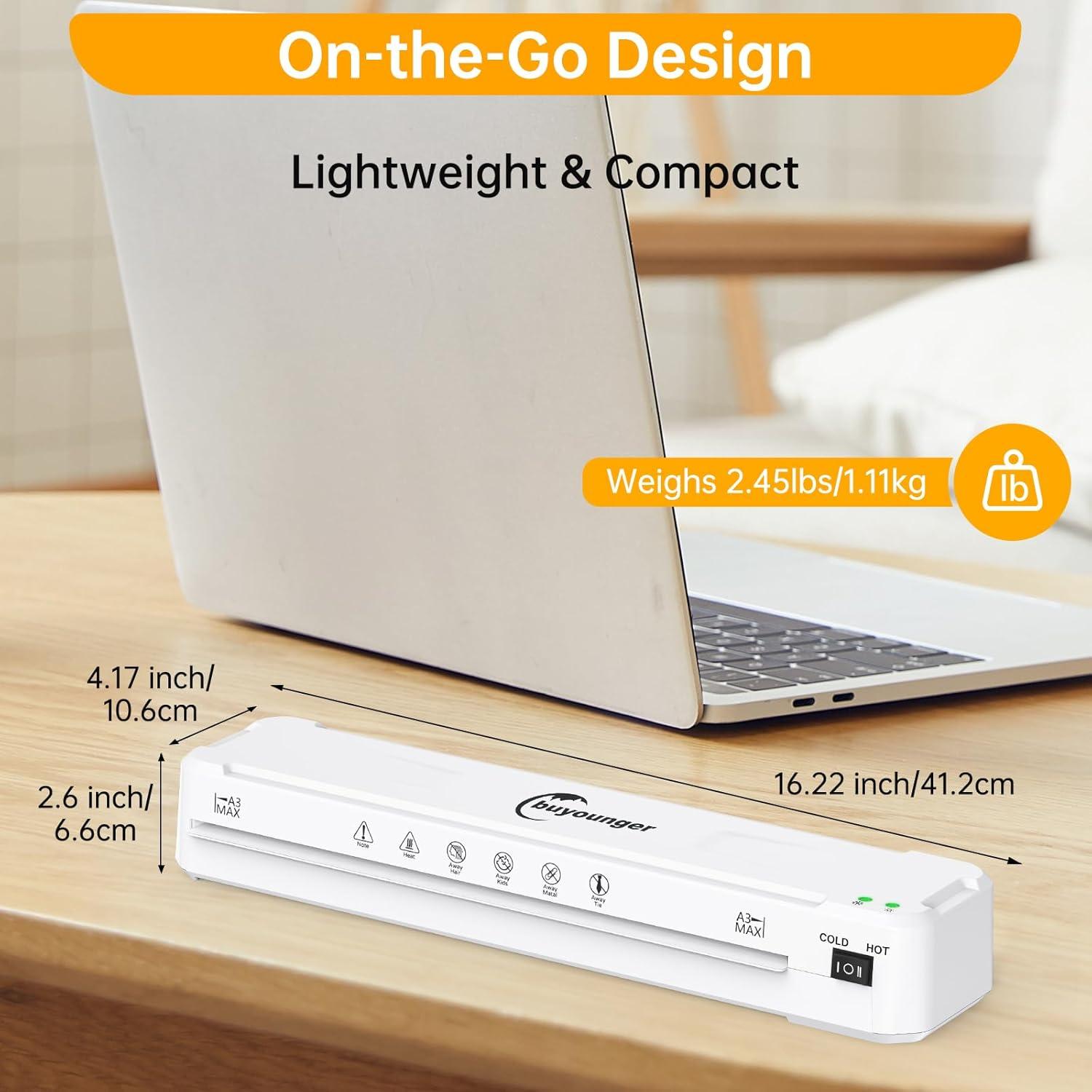 Máquina de Laminado A3 Buyounger 13 Pulgadas Calentamiento Rápido