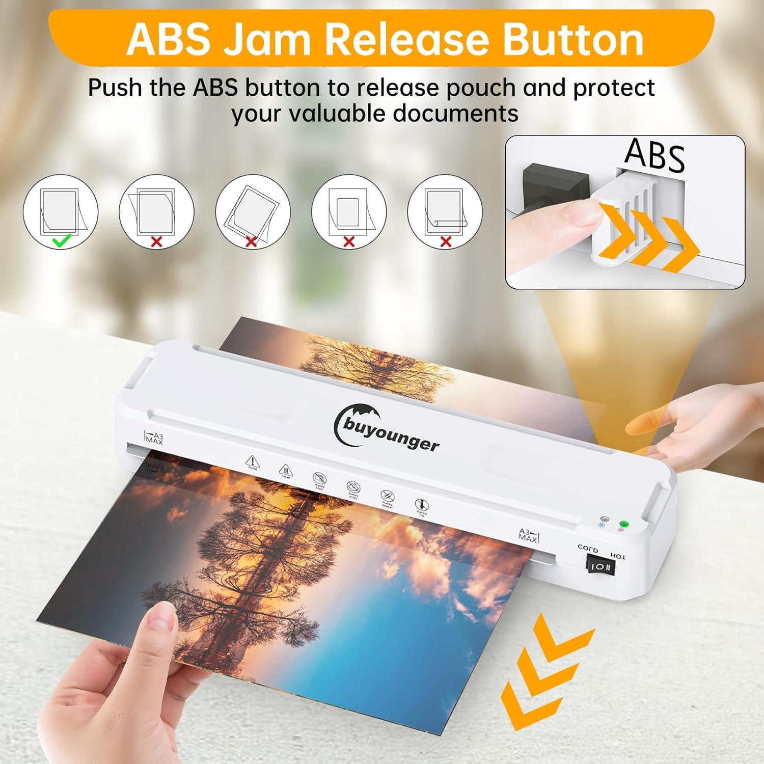 Máquina de Laminado A3 Buyounger 13 Pulgadas Calentamiento Rápido