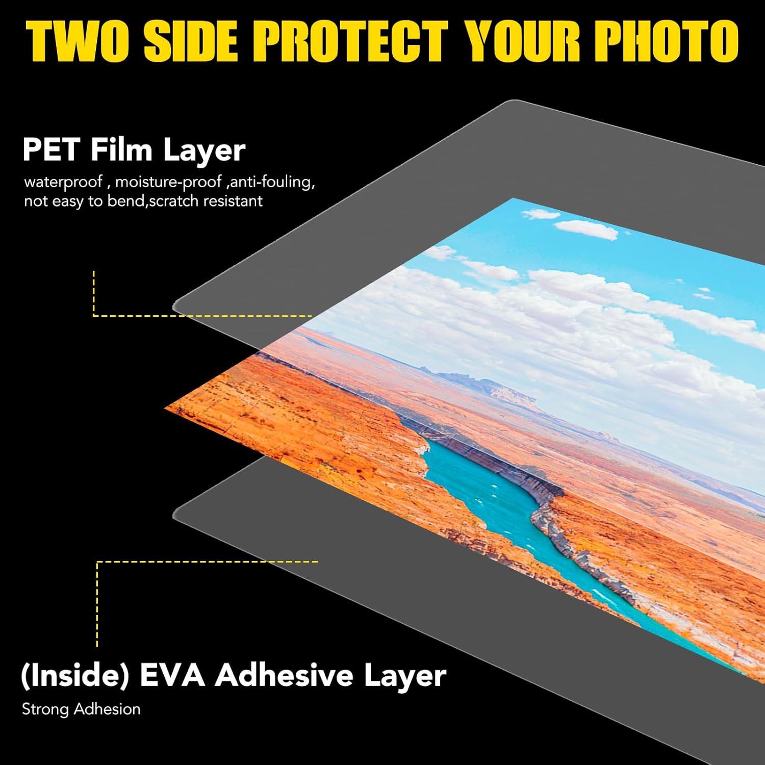 Paquete de 300 Hojas de Laminado BURVAGY 3 Mil Carta 22.86x29.21 cm