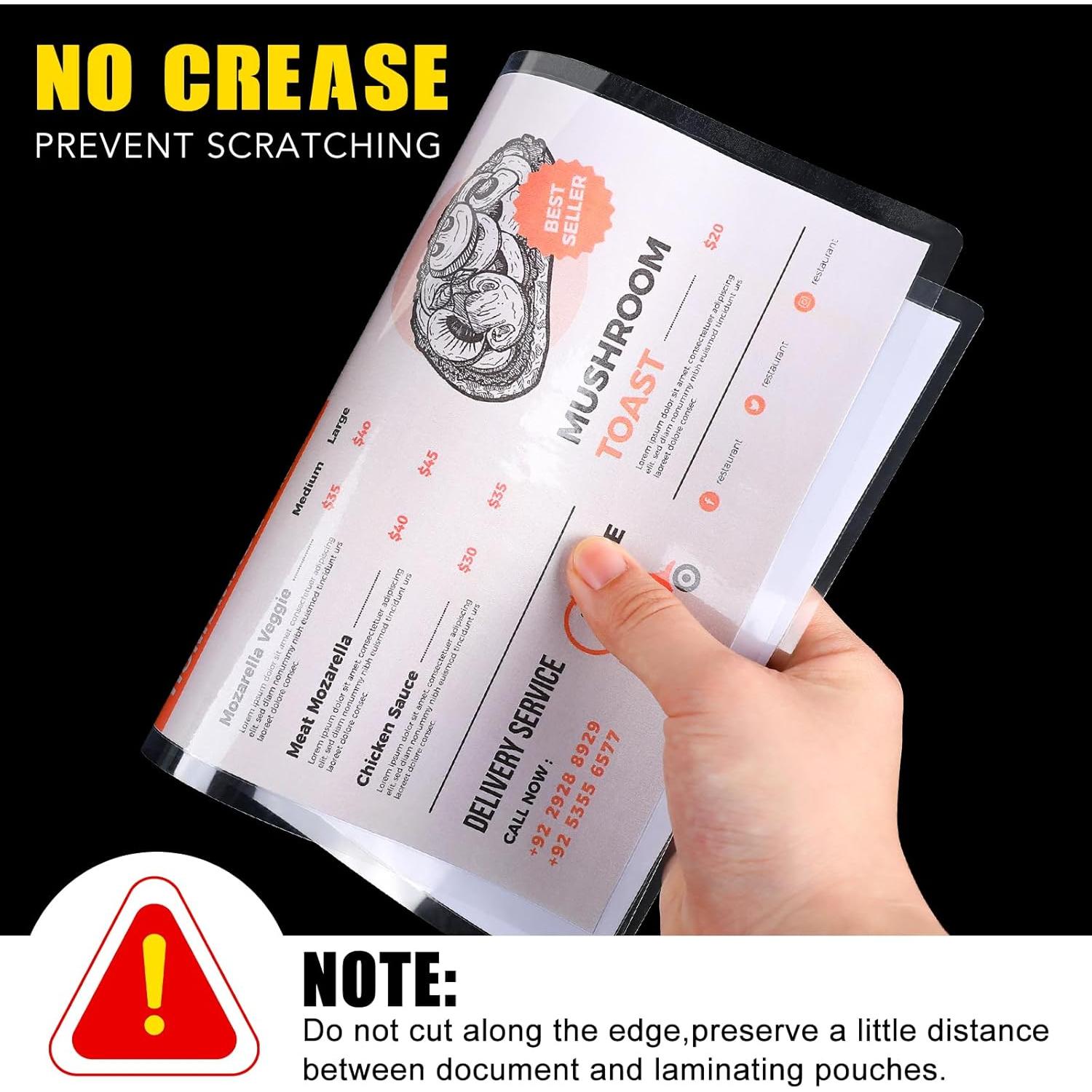 Paquete de 300 Hojas de Laminado BURVAGY 3 Mil Carta 22.86x29.21 cm