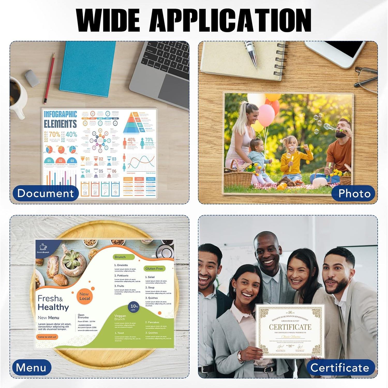 Paquete de 300 Hojas de Laminado BURVAGY 3 Mil Carta 22.86x29.21 cm