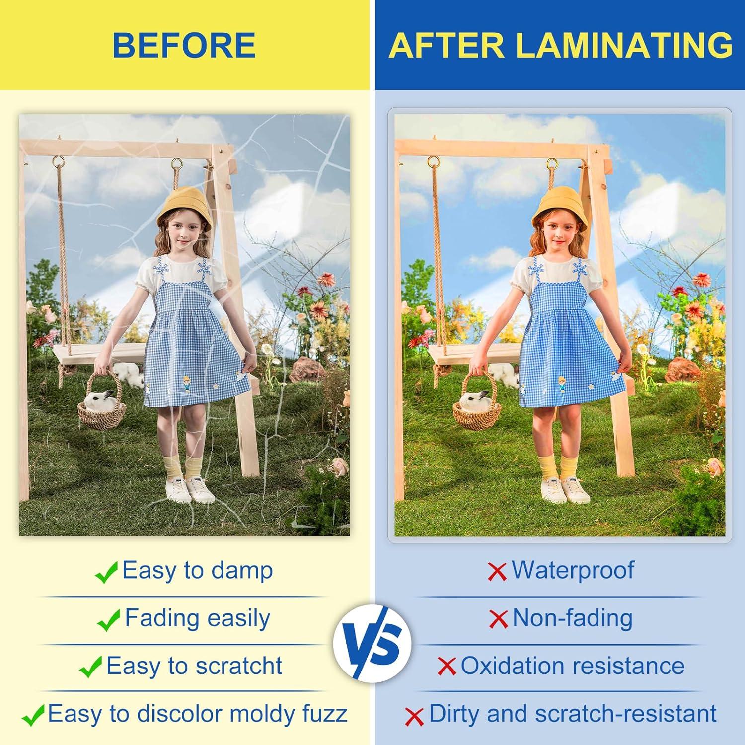 Paquete de 300 Hojas de Laminado BURVAGY 3 Mil Carta 22.86x29.21 cm