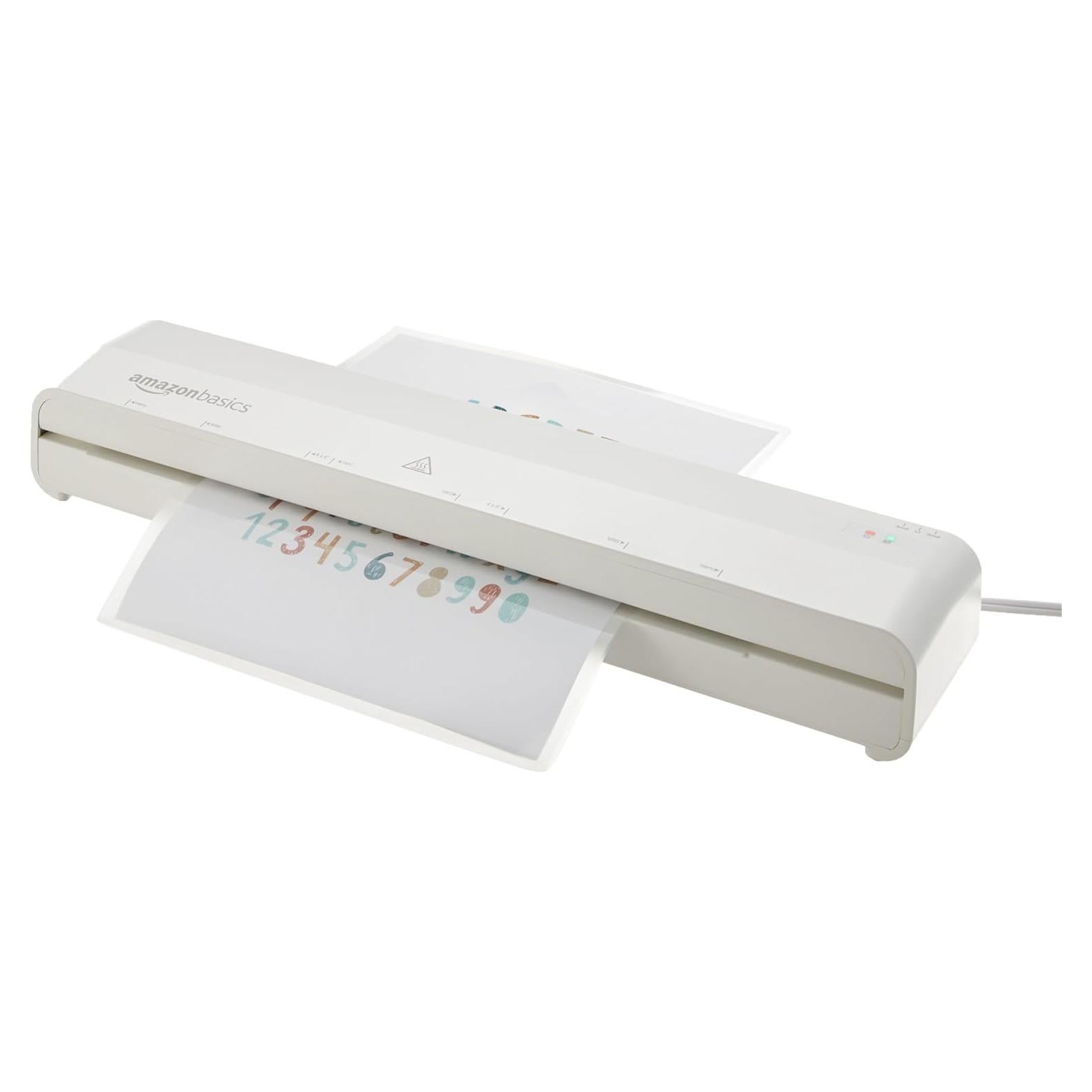 Laminadora Térmica Amazon Basics 30 cm, 1 min Calentamiento, 20 Fundas