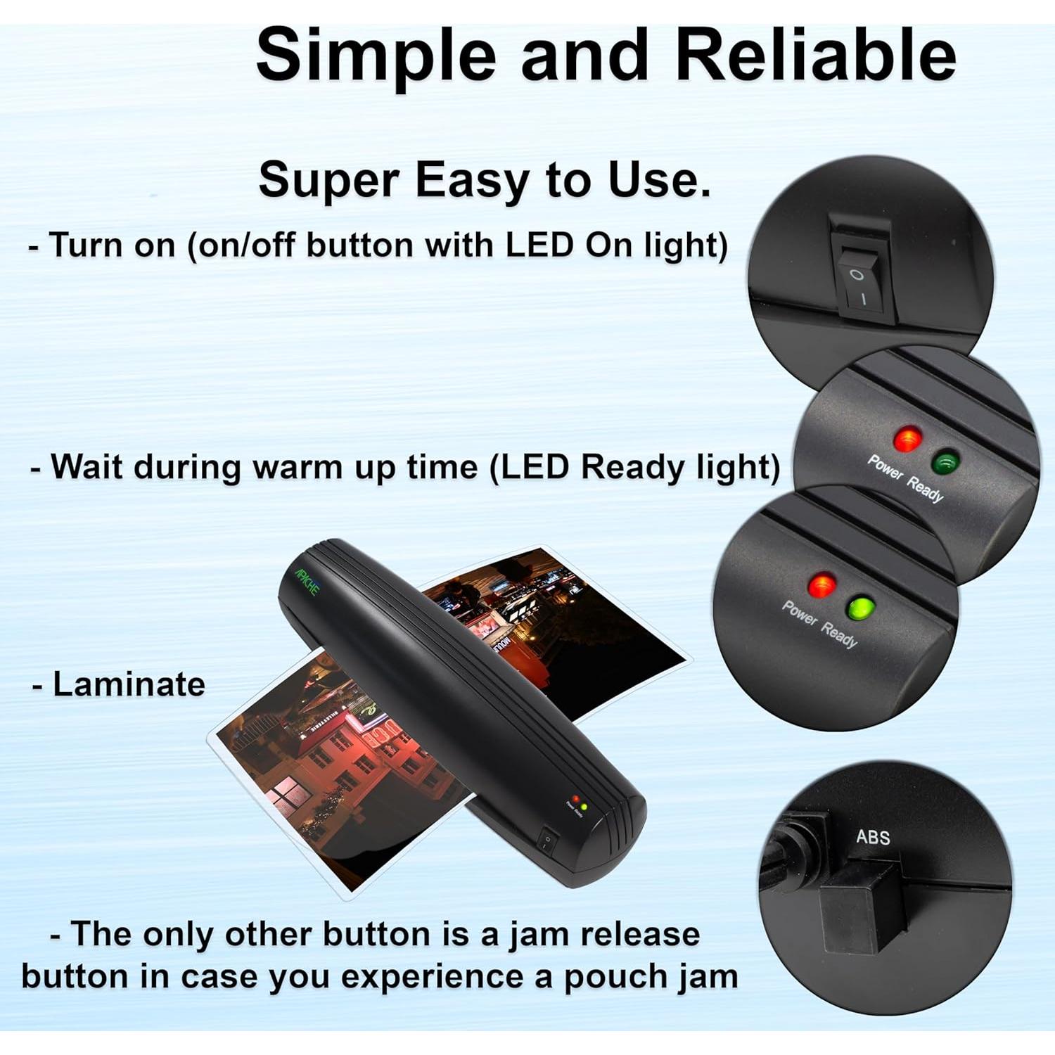 Máquina de Laminado Apache AL13W 33 cm A3 con 20 Hojas