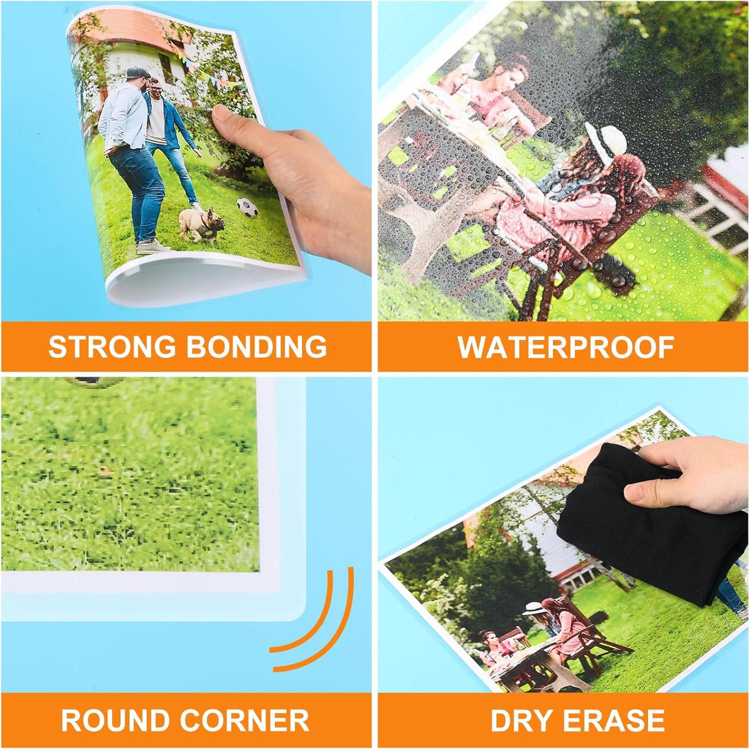 Paquete de Laminado Térmico Caregy 300 Hojas 3 Mil 22.86x29.21cm