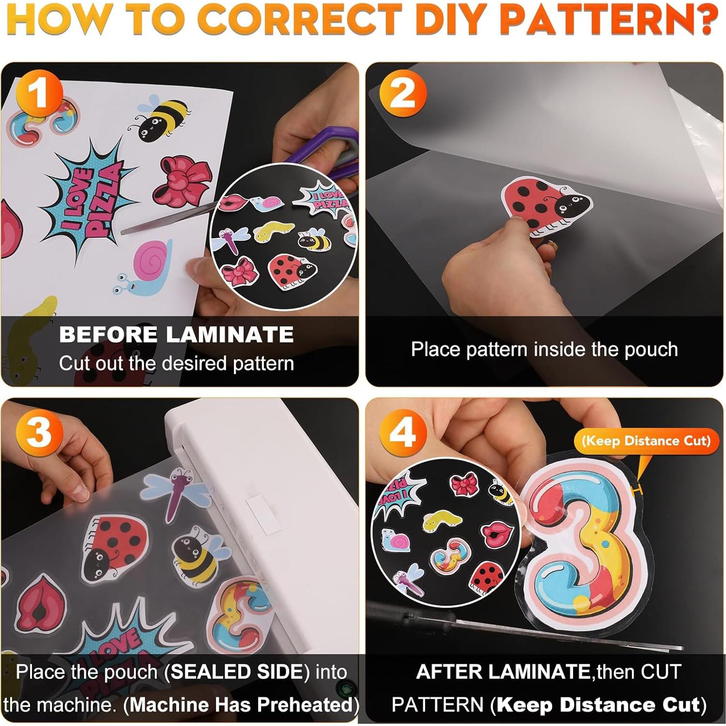 Paquete de Laminado Térmico Caregy 300 Hojas 3 Mil 22.86x29.21cm