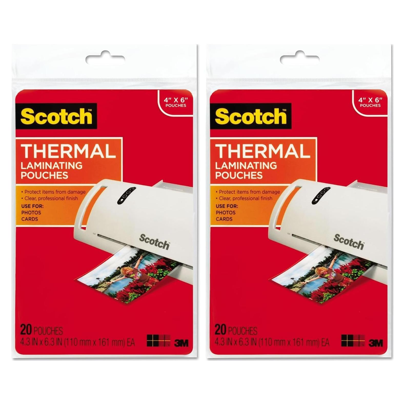 Bolsas de Laminado Térmico 3M Scotch Paquete de 2