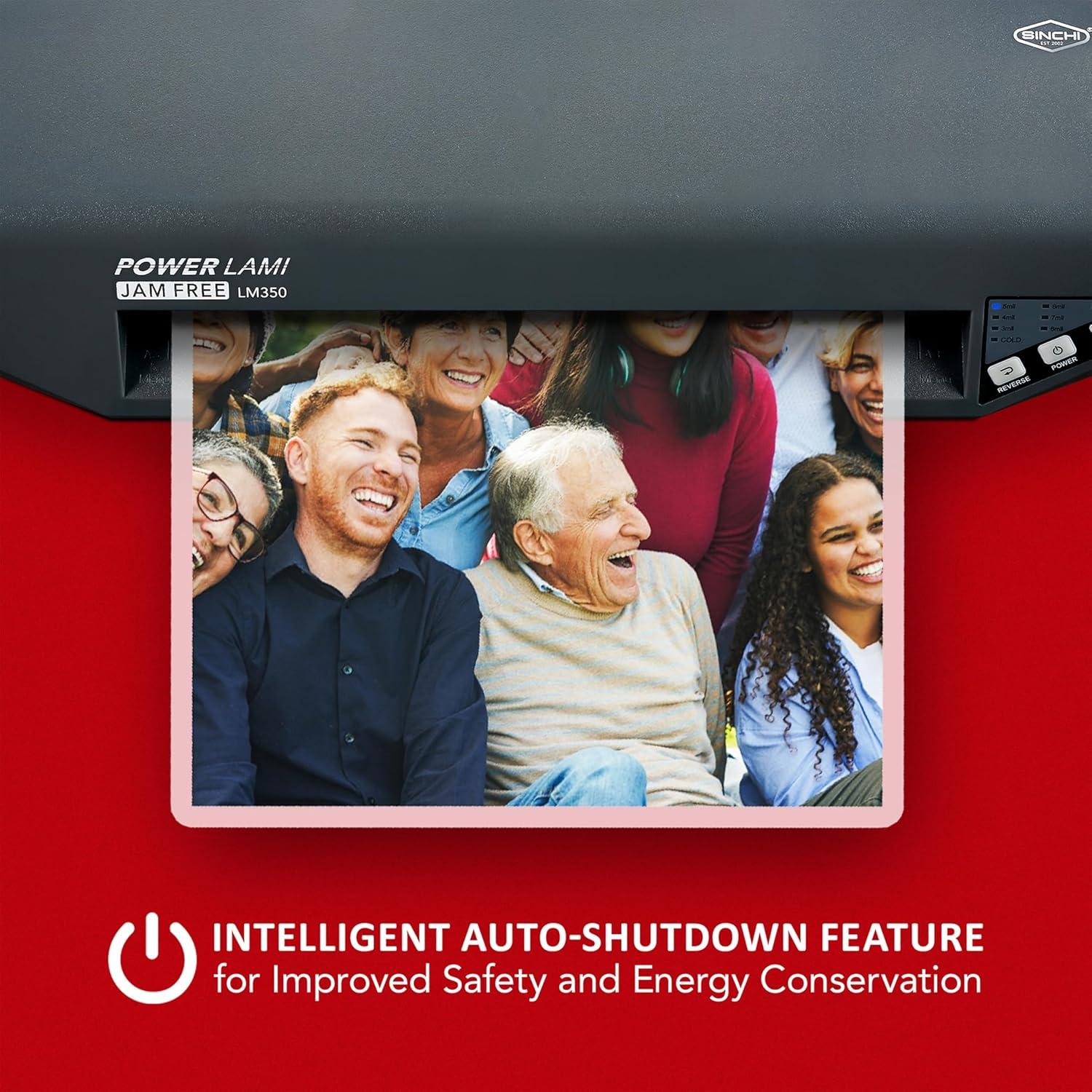 Laminadora Térmica SINCHI LM350 33 cm 3-10 Mil Alta Resistencia