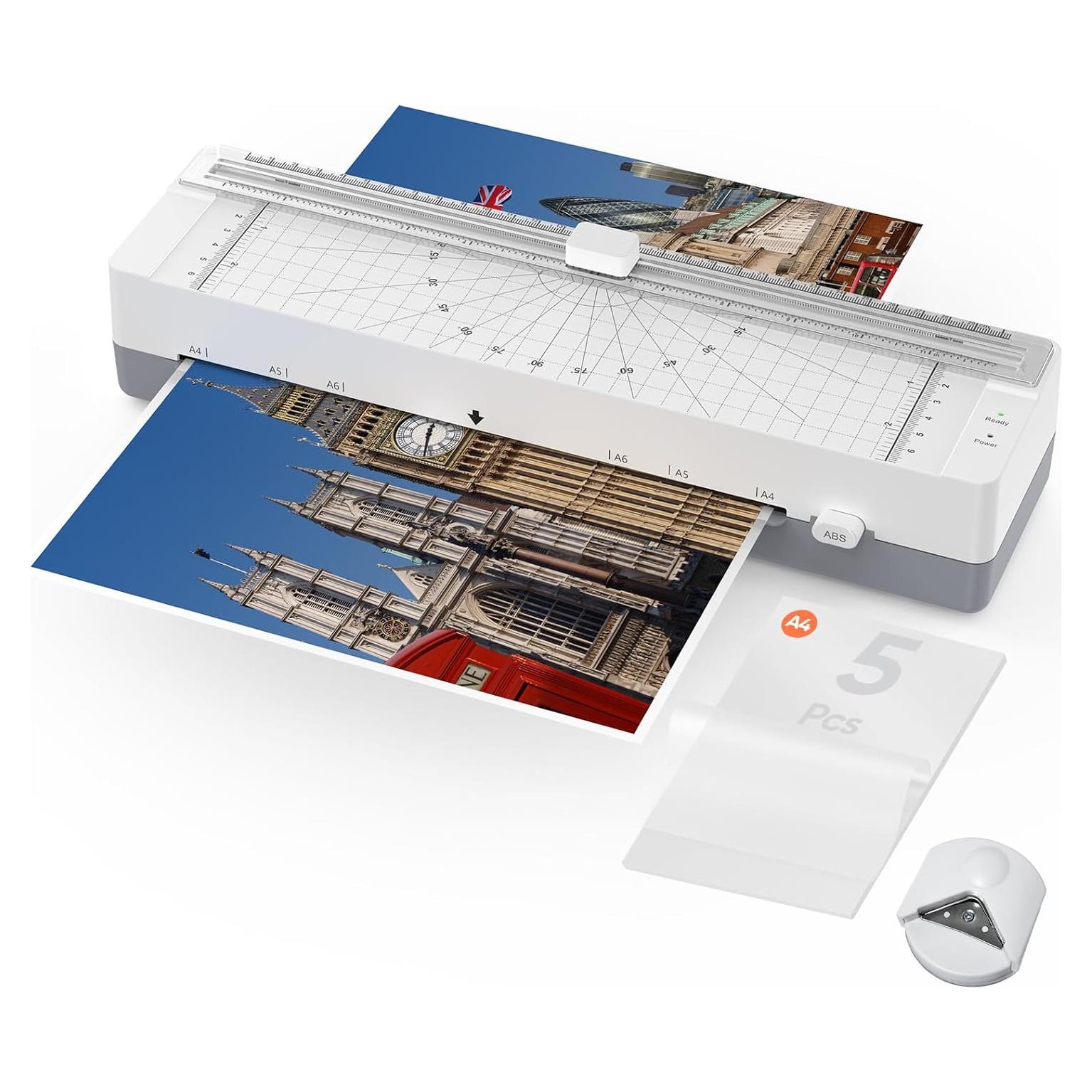 Laminadora Térmica SINOPUREN 9" con Cortadora y Redondeador