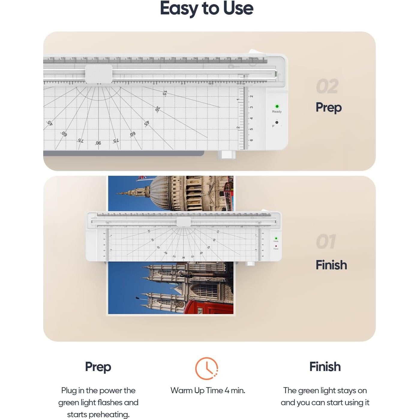 Laminadora Térmica SINOPUREN 9" con Cortadora y Redondeador