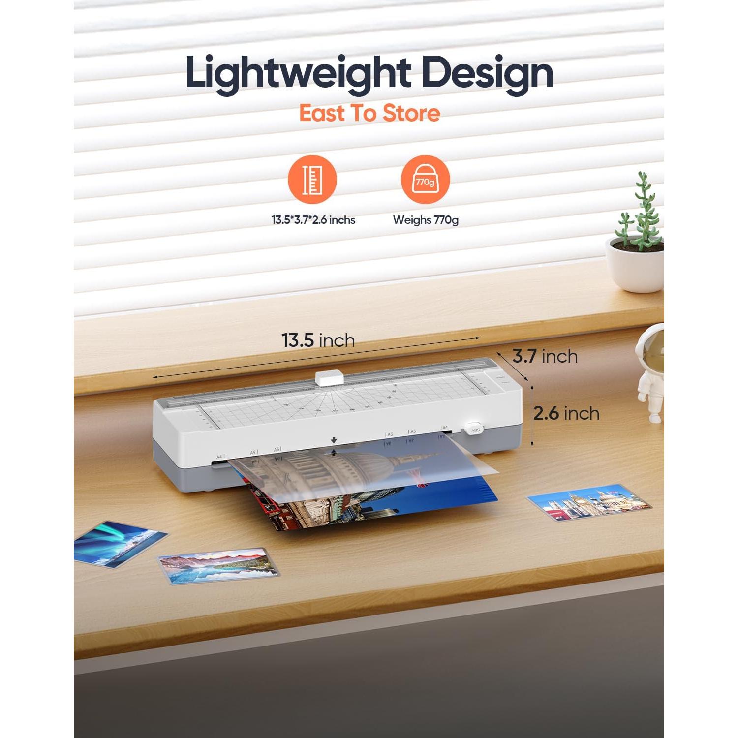 Laminadora Térmica SINOPUREN 9" con Cortadora y Redondeador