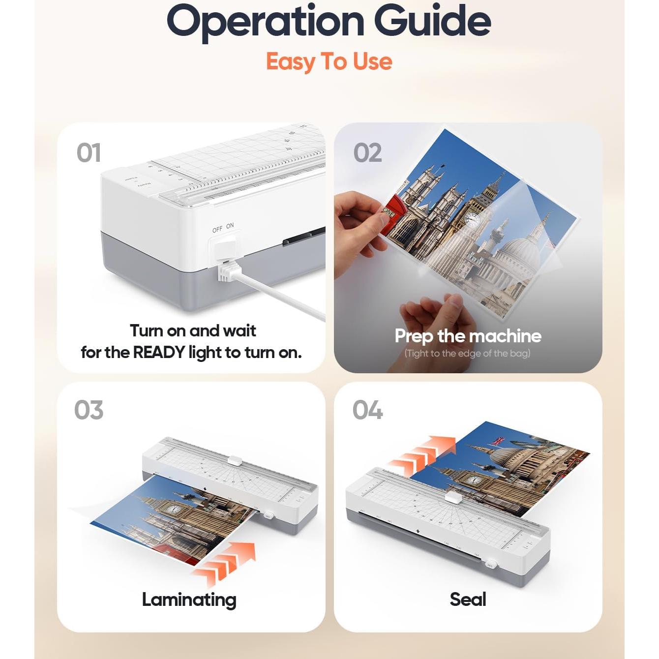 Laminadora Térmica SINOPUREN 9" con Cortadora y Redondeador