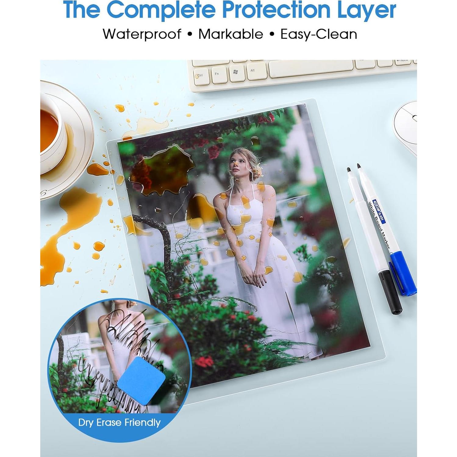 Hojas de Laminado KTRIO 3 Mil 200 Unidades 9 x 11.5 cm