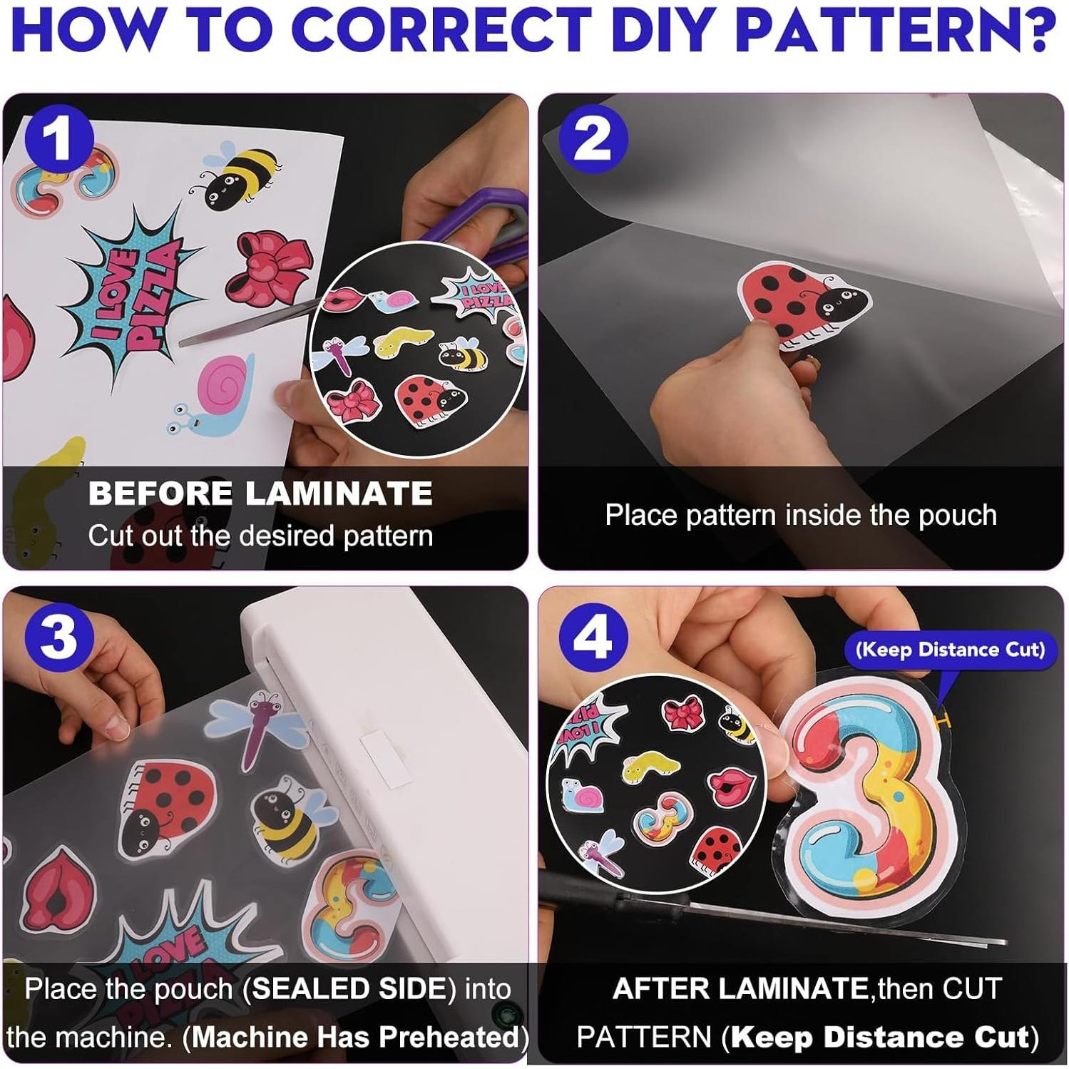 Hojas de Laminado CAREGY 600 Paquete 3 Mil 22.86 x 29.21 cm