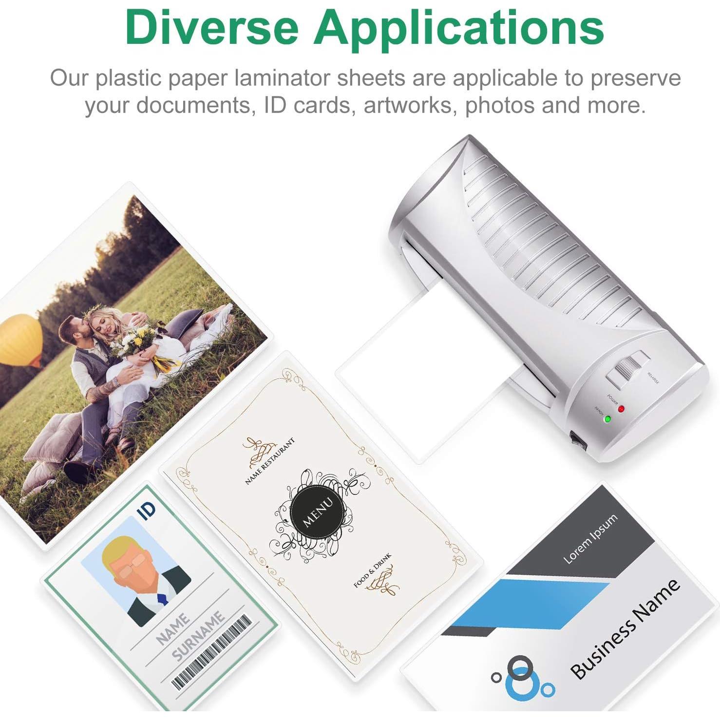 Fundas de Laminado Térmico Outus Transparentes 100 Piezas