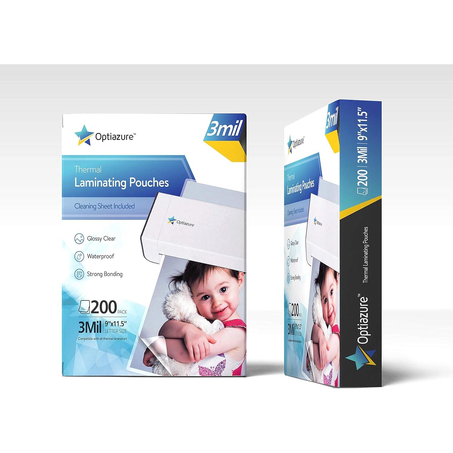 Fundas de Laminado Térmico Optiazure 22.86x29.21 cm 200PK