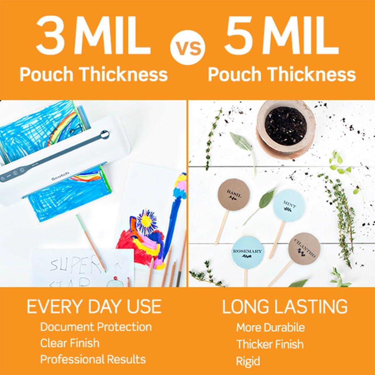 Paquete de Laminado Autoadhesivo Scotch 25 Hojas 9.5 Mil