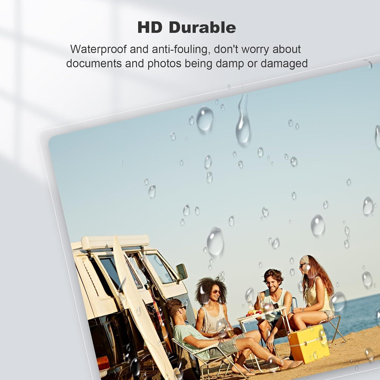 Hojas de Laminado Bonsaii 100 PCS 3mil Tamaño Carta 22.86x29.21cm