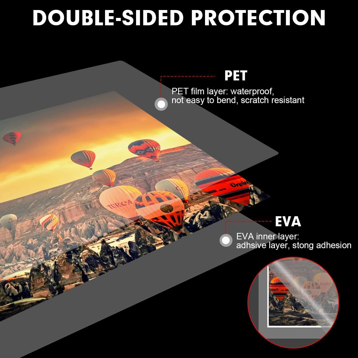 Hojas de Laminado RAZCC 100 Unidades 29.2 x 43.2 cm 3 Mil