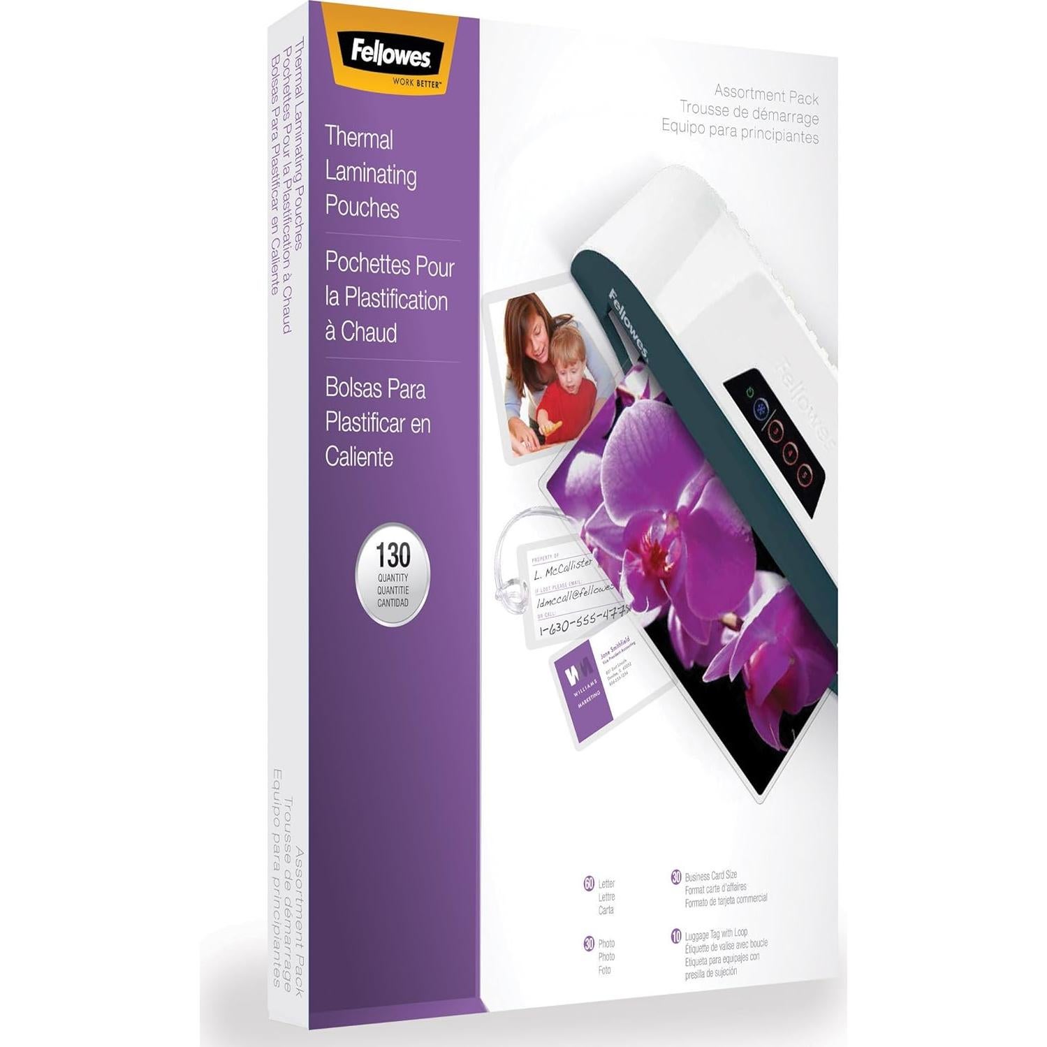 Kit de Laminado Fellowes 130 Bolsas Carta 5208502